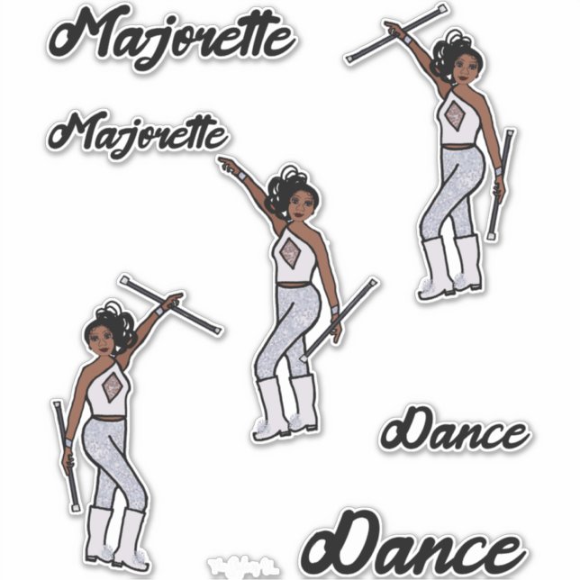 Stickers Majorette (Diamant Blanc) (Devant)