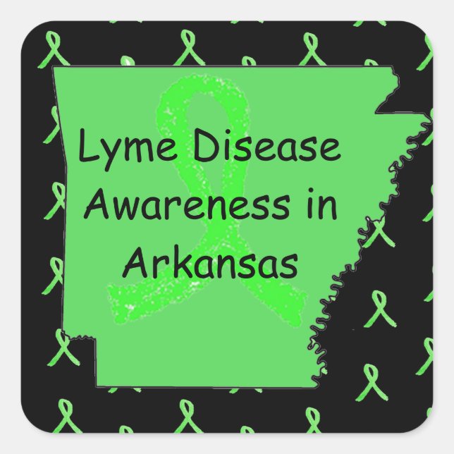 Stickers Maladie de Lyme en Arkansas (Devant)