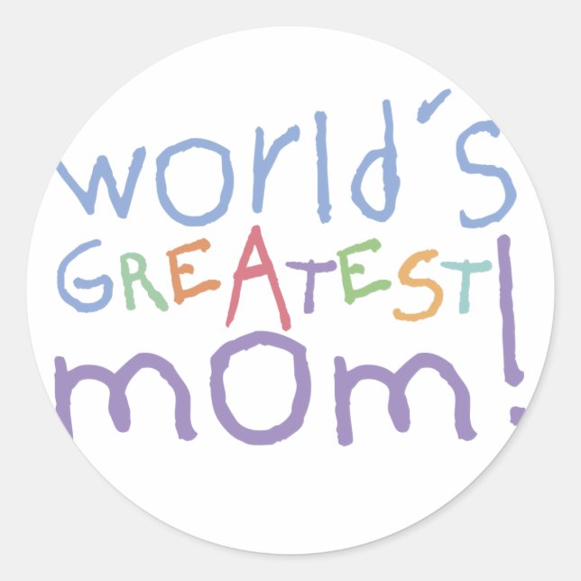 Stickers Maman les plus grands du monde (Devant)