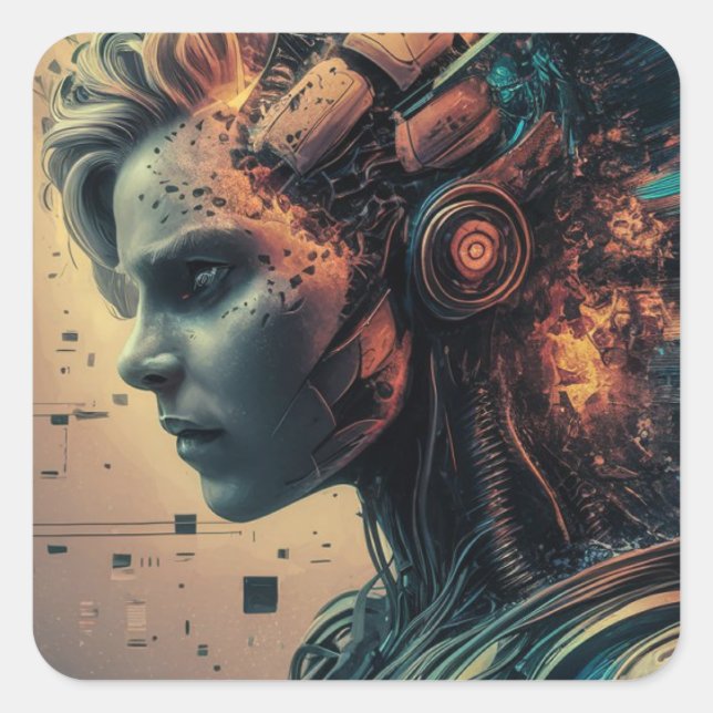 Stickers Man Robot (Devant)