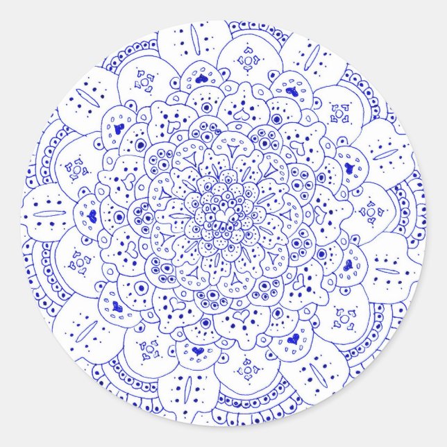 Stickers Mandala 5 Round (Devant)