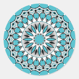 Stickers Mandala bleu (Design 1)