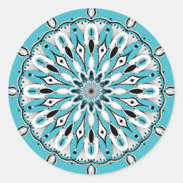 Stickers Mandala bleu (Design 2)