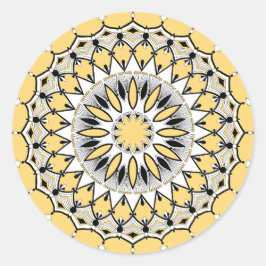 Stickers Mandala Jaune (Design 1)