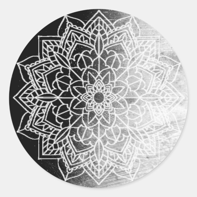Stickers Mandala noirs (Devant)