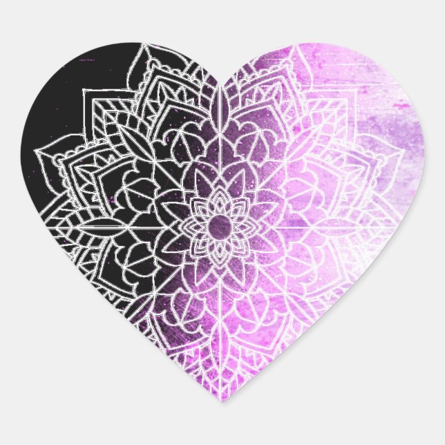 Stickers Mandala violet (Devant)