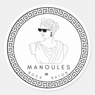 Stickers Manoules Round 3" - Feuille de 6