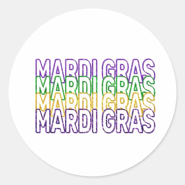 Stickers Mardi Gras, (Devant)