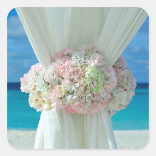 Stickers Mariage à thème Plage Rideau de Flore