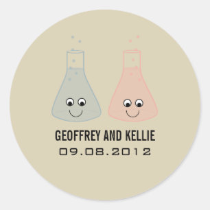 Stickers Mariage Chimie Cute