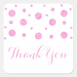 Stickers Mariage Confetti Parties scintillant rose