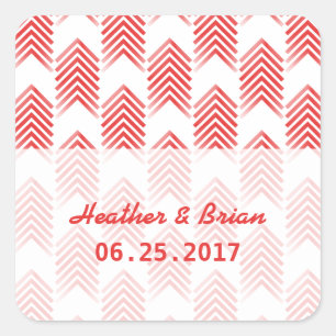 Stickers Mariage des Flèches Tribales Rouges