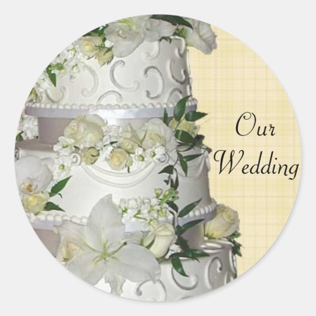 Stickers mariage Enveloppe de gâteau (Devant)