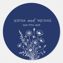 Stickers Mariage fleur sauvage Elegance