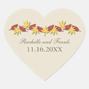 Stickers Mariage Frontalier, Jaune/Rouge