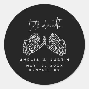 Stickers Mariage gothique d'Halloween Favoriser