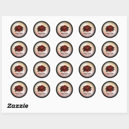 Stickers Mariage gothique rouge à chair personnell