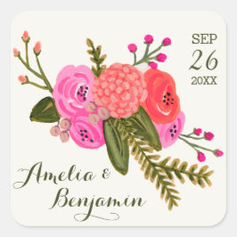 Stickers Mariage Jardin vintage