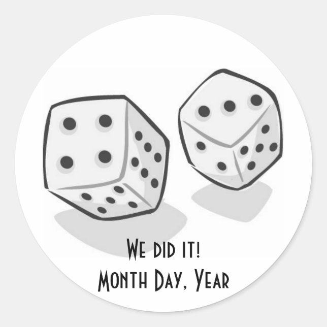 Stickers Mariage Las Vegas (Devant)