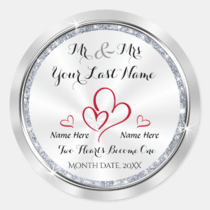 Stickers Mariage M et Mme Personnalisé