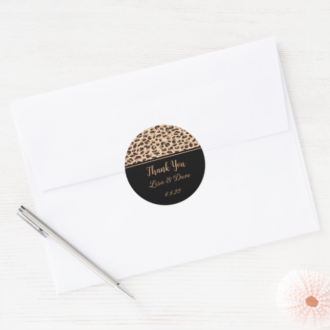 Stickers mariage Merci personnalisés (Enveloppe)