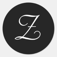 Stickers Mariage noir Z Monogram