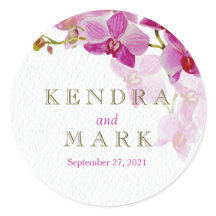 Stickers Mariage Paradise Orchidée
