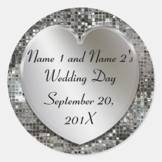 Stickers Mariage Personnalisé Élégant
