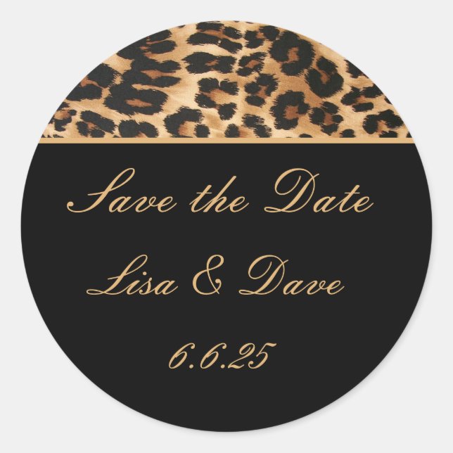 Stickers Mariage personnalisé Enregistrer la date  (Devant)