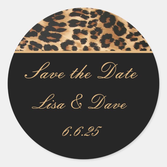 Stickers Mariage personnalisé Enregistrer la date  (Devant)