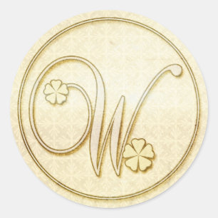 Stickers Mariage Personnalisé : Monogramme initial
