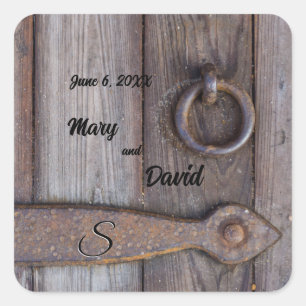 Stickers Mariage Porte Cave
