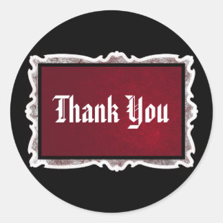 Stickers Mariage rouge et noir Goth