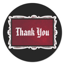 Stickers Mariage rouge et noir Goth