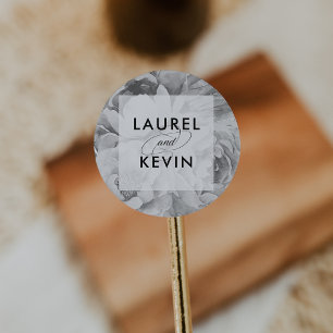 Stickers Mariage vintage noir et blanc