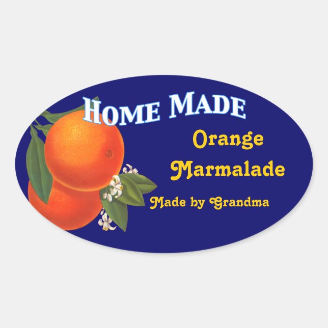 Stickers Marmalade Orange Fabriqués Sur Mesure (Devant)