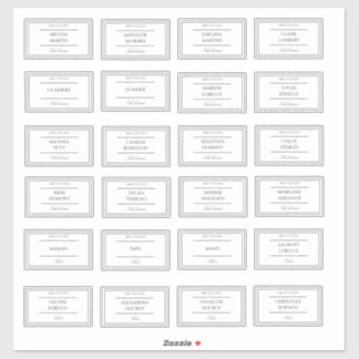 Stickers marque place Mariage