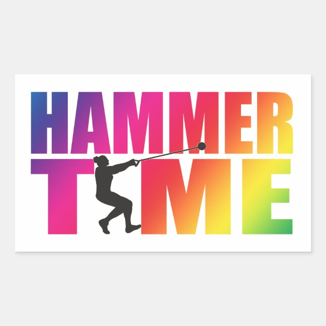 Stickers Marteau Lanceur Track et Field (Devant)