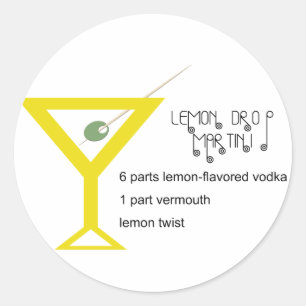 Stickers Martini au citron