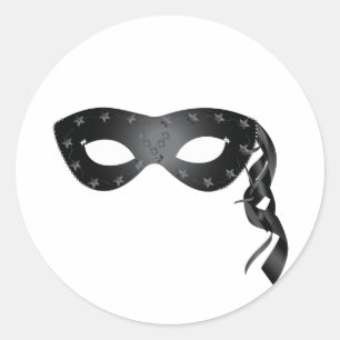 Stickers Masque Carnaval Noir