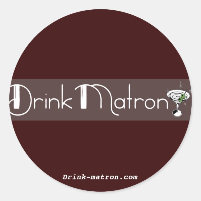 Stickers Matron À Boissons Rondes (Devant)