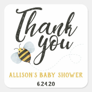 Stickers Merci Abee Aquarelle