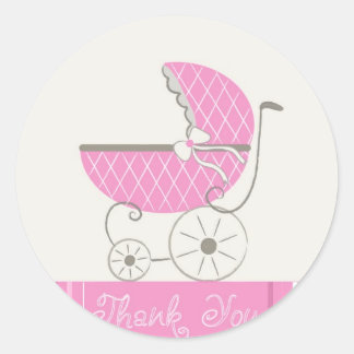 Stickers Merci baby shower