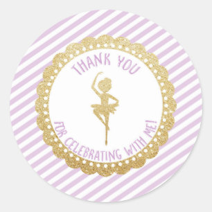 Stickers Merci Ballerina Favor
