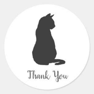 Stickers Merci Black Cat Party