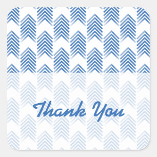 Stickers Merci Blue Tribal Arrows