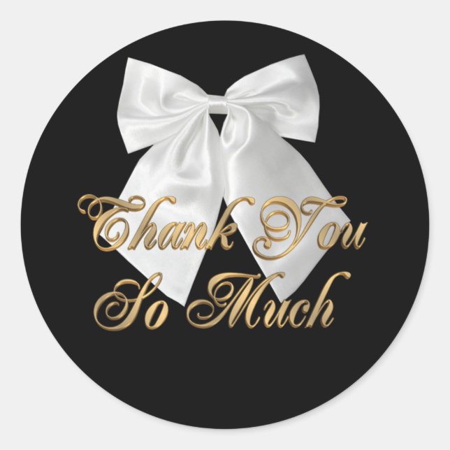 stickers Merci cadeau pour les faveurs de mariage (Devant)