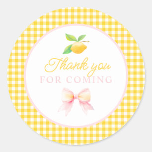 stickers Merci citron