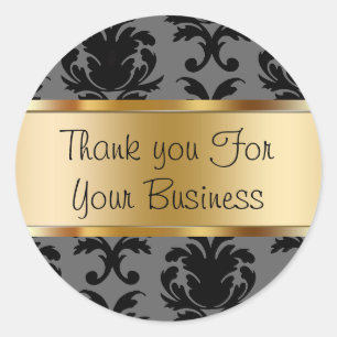 Stickers Merci client Damask