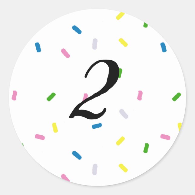 Stickers Merci d'anniversaire sur mesure (Devant)